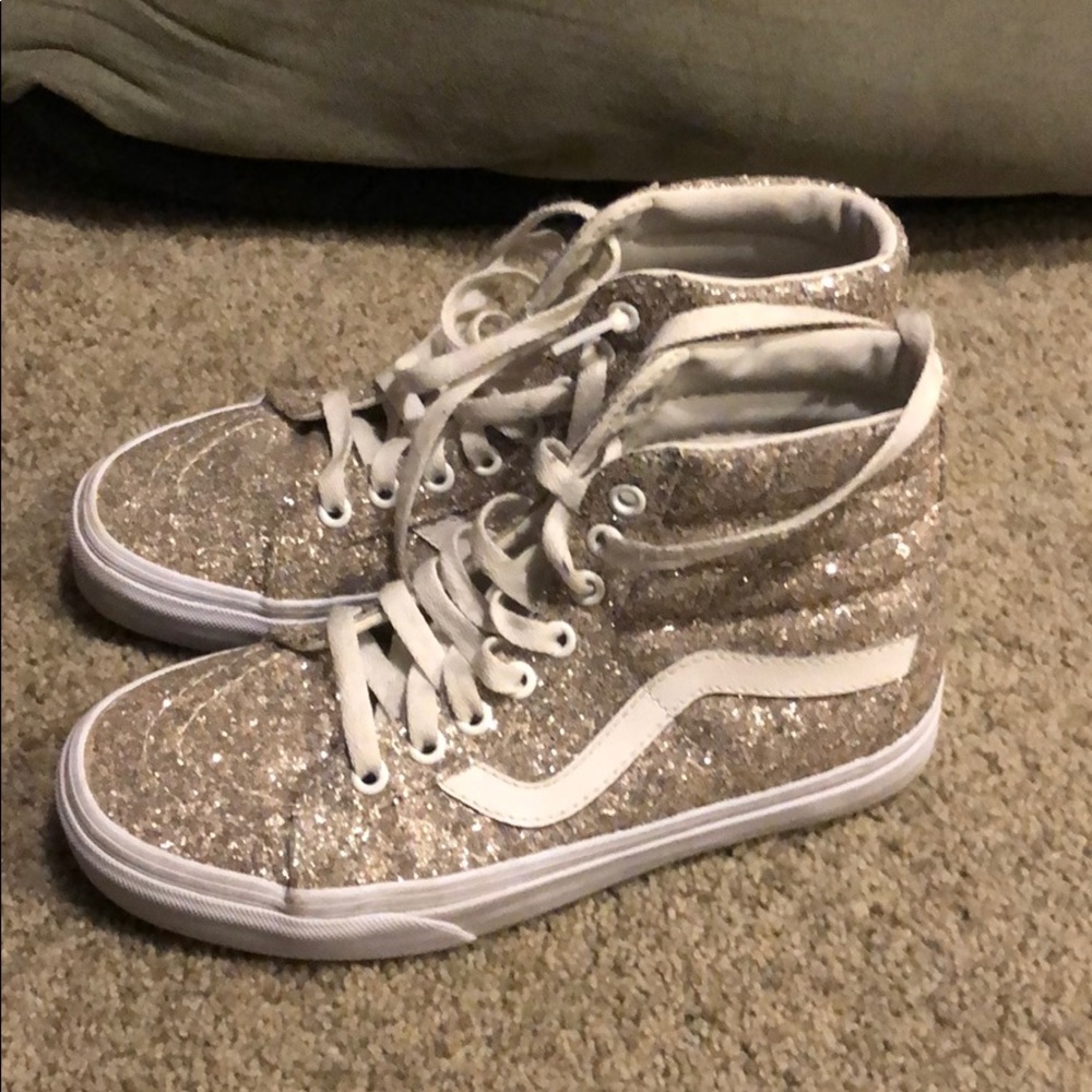 Vans glitter hi top 6.5